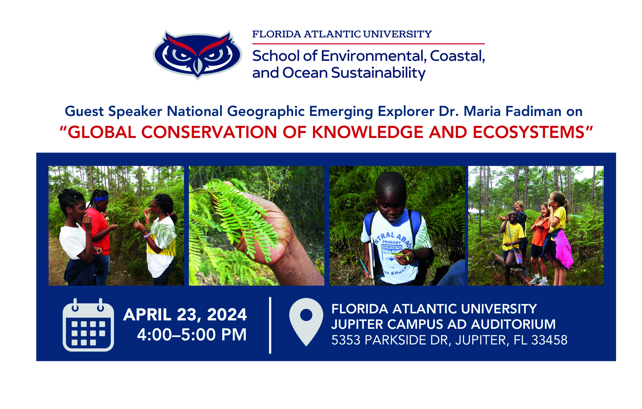 Global Conservation of Knowledge and Ecosystems Public Lecture 